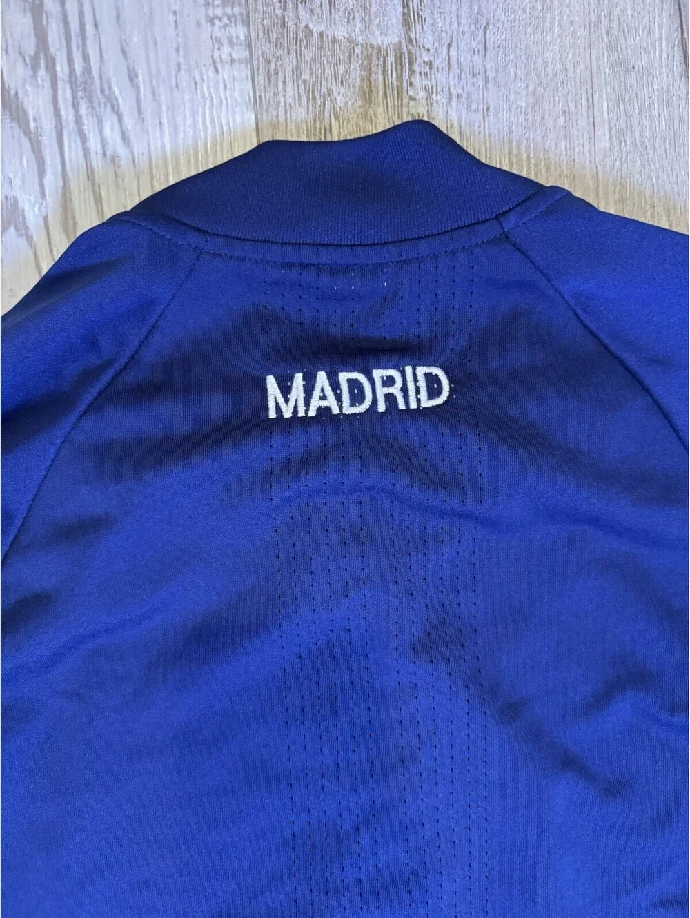 Adidas Climacool Madrid Men’s Medium Blue Full Zip Track Jacket 3 Stripe
